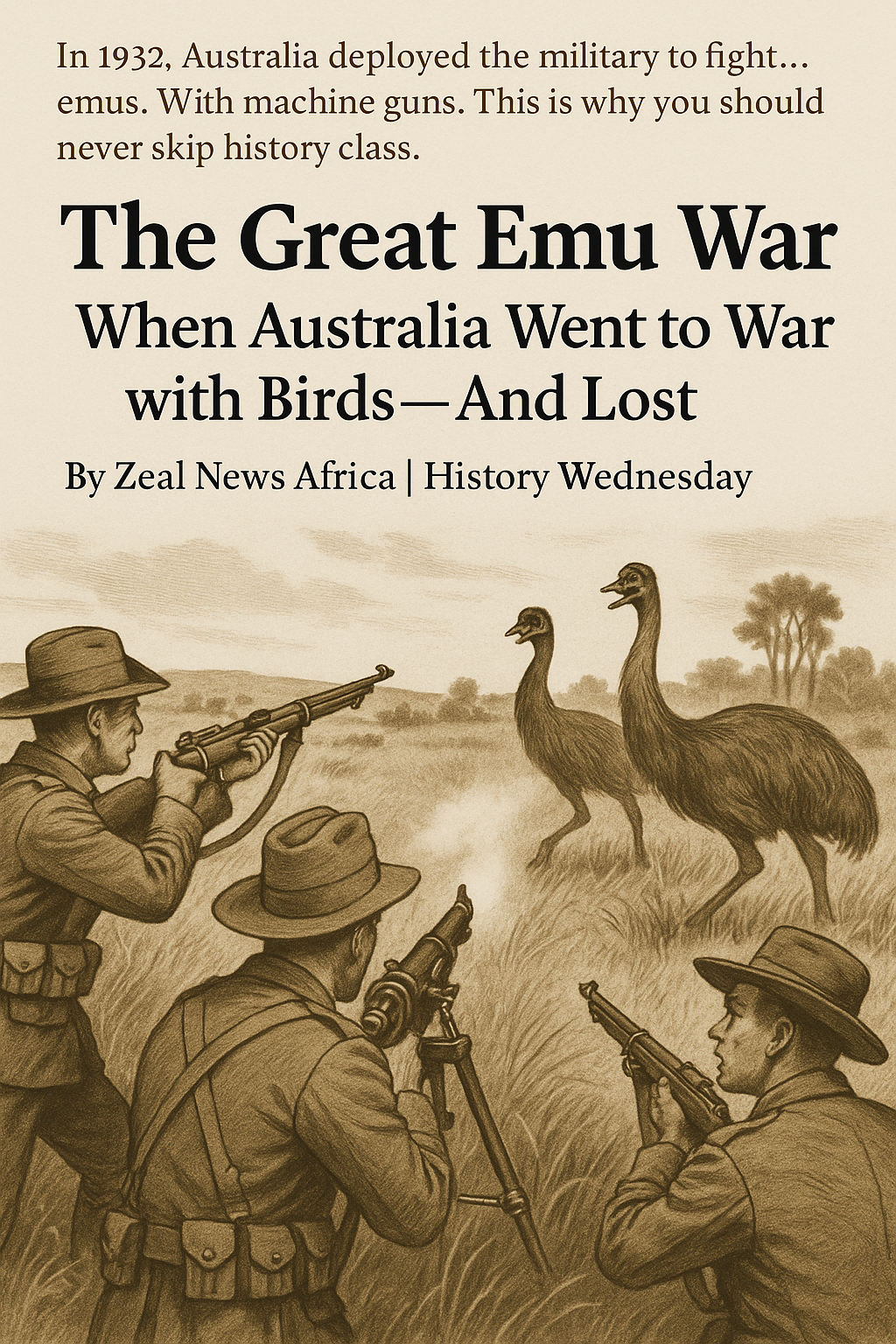 The Great Emu War: When Australia Went to War with Birds And Lost