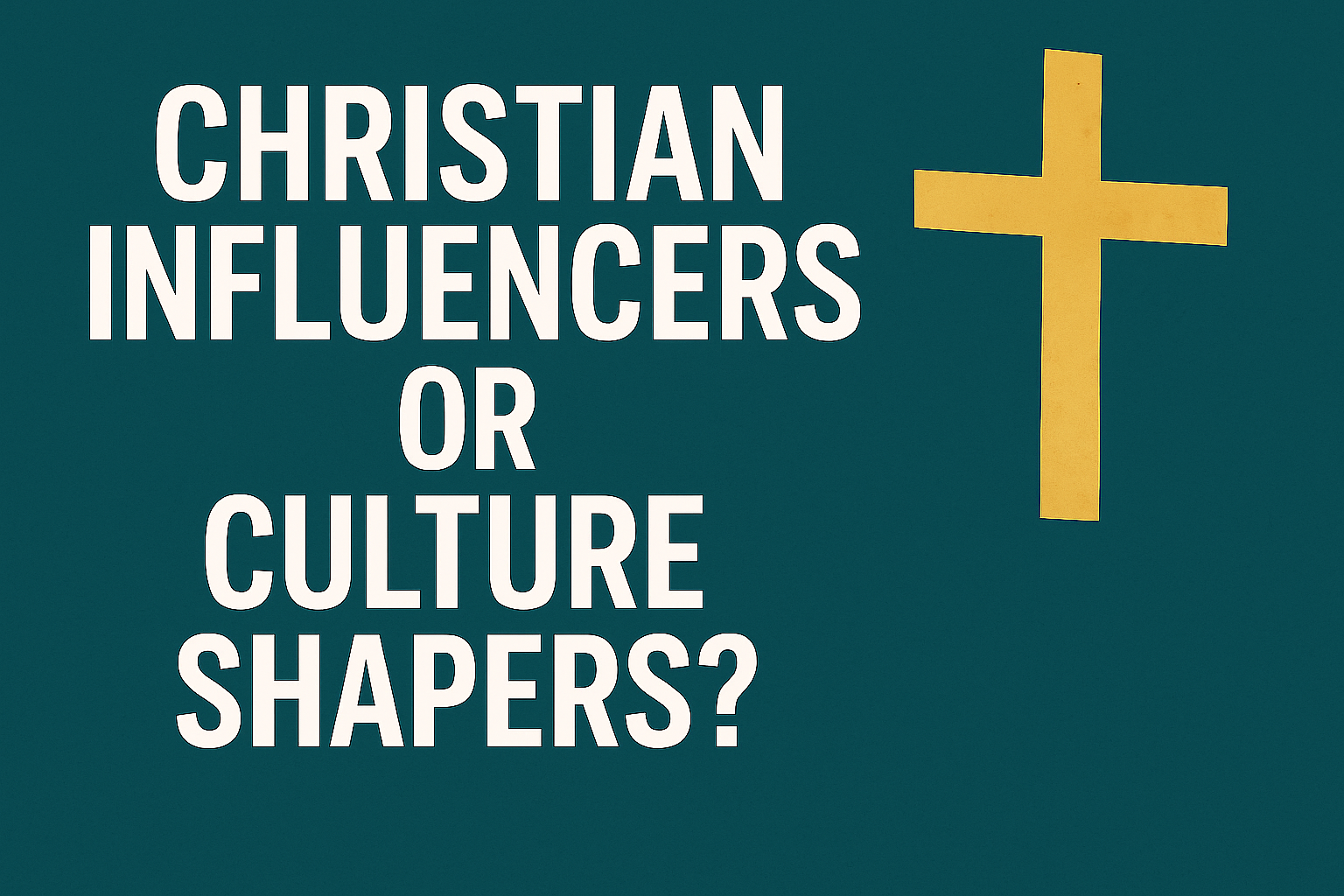 Christian Influencers or Culture Shapers? The New Battle for Morality Online