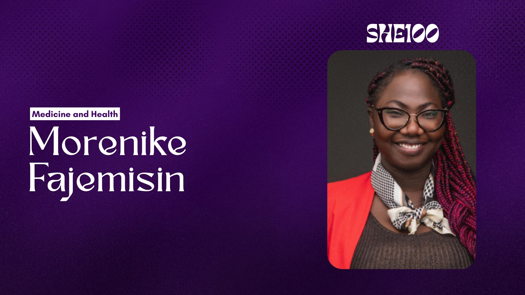 She100: Morenike Fajemisin — Designing Care for People Who Would Rather Stay Silent